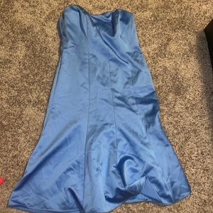 David Bridals Blue dress